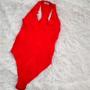FREE PEOPLE KNIT RACERBACK BODYSUIT XSMALL